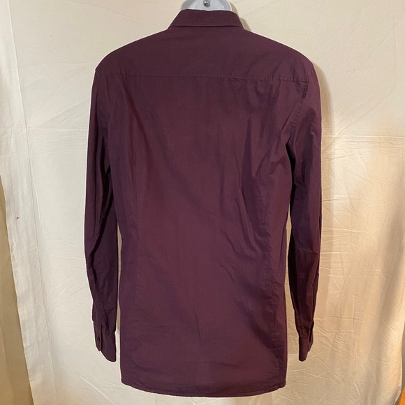ROBERTO CAVALLI JUST CAVALLI Men’s Purple Button Down Shirt Sz M or 50 eur - Picture 6 of 9